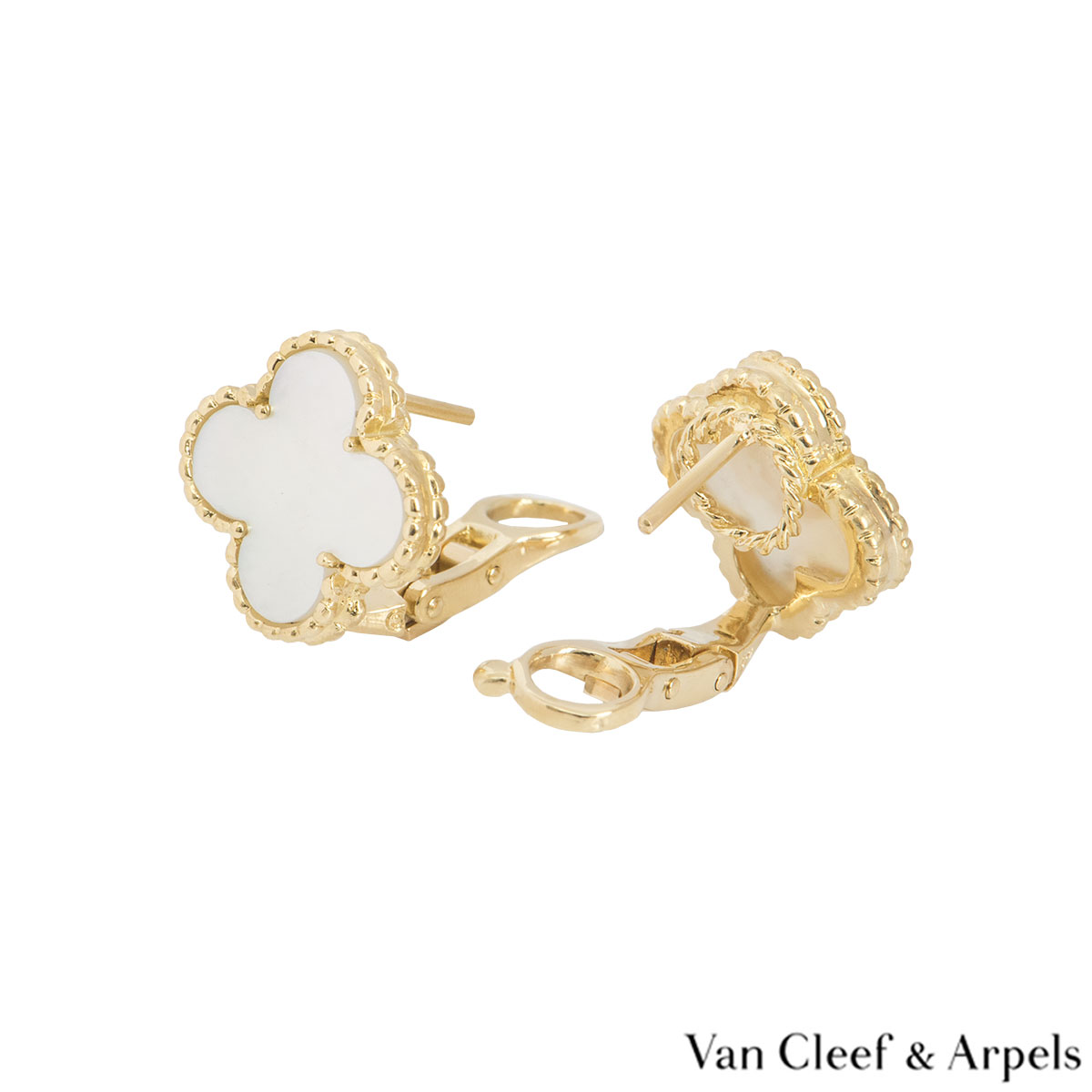 Van Cleef & Arpels Vintage Alhambra Earrings VCARA44100 | Rich Diamonds